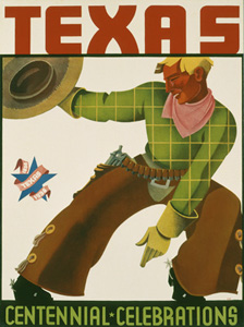 ポスター「テキサス百年祭」