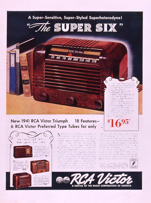 雑誌広告「RCA社ラジオ」
